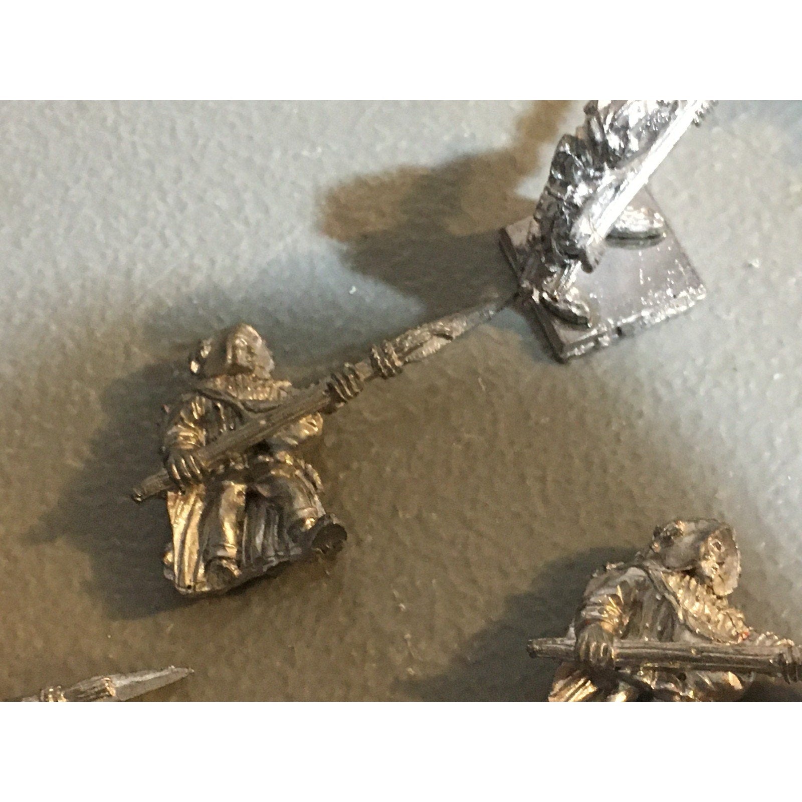 A24879 UNKNOWN METAL MINIATURES TABLETOP WARGAMES 8 PK HUMAN SPEARMEN
