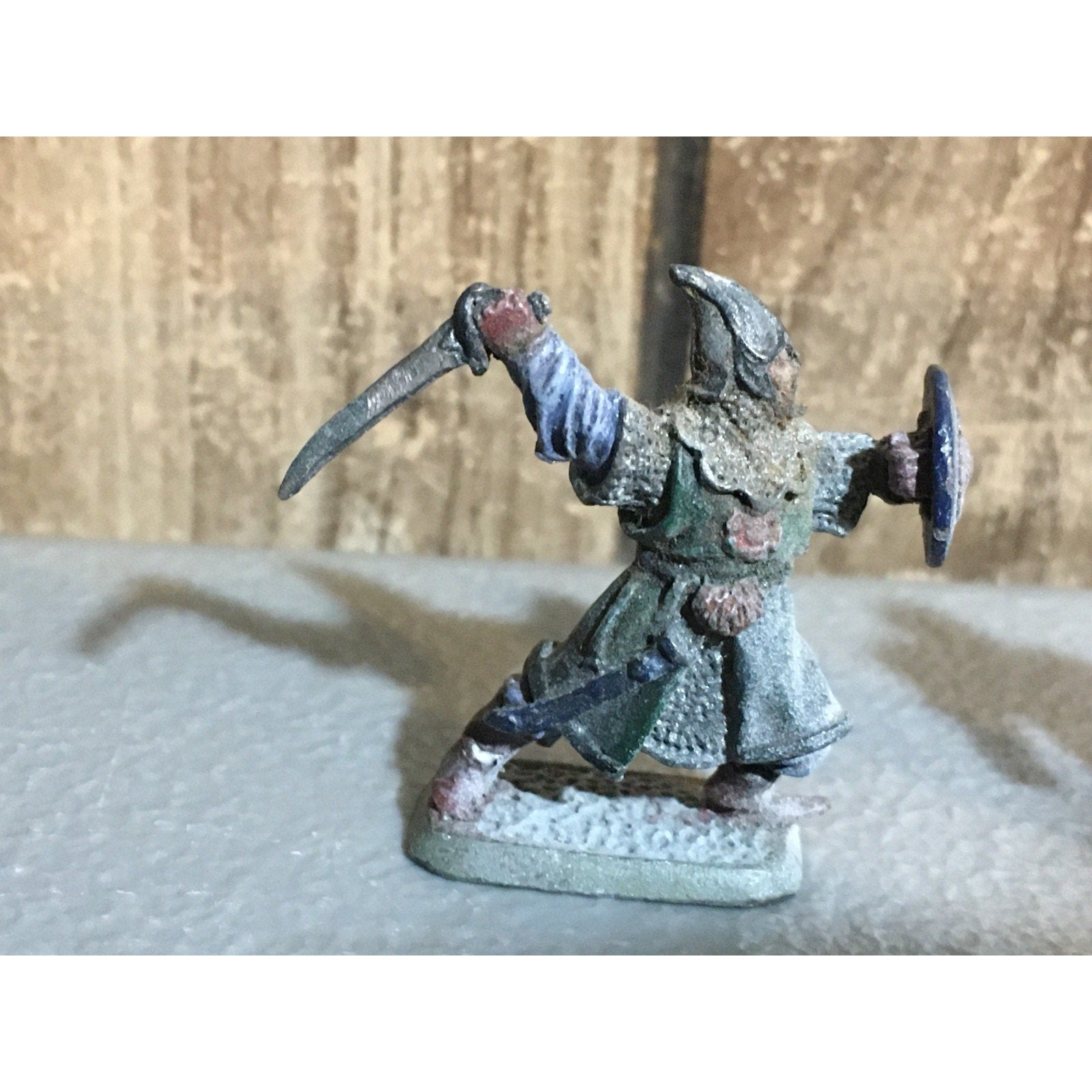 A32085 UNKNOWN METAL 2 PK MINIATURES FANTASY HUMAN SOLDIER WARRIOR