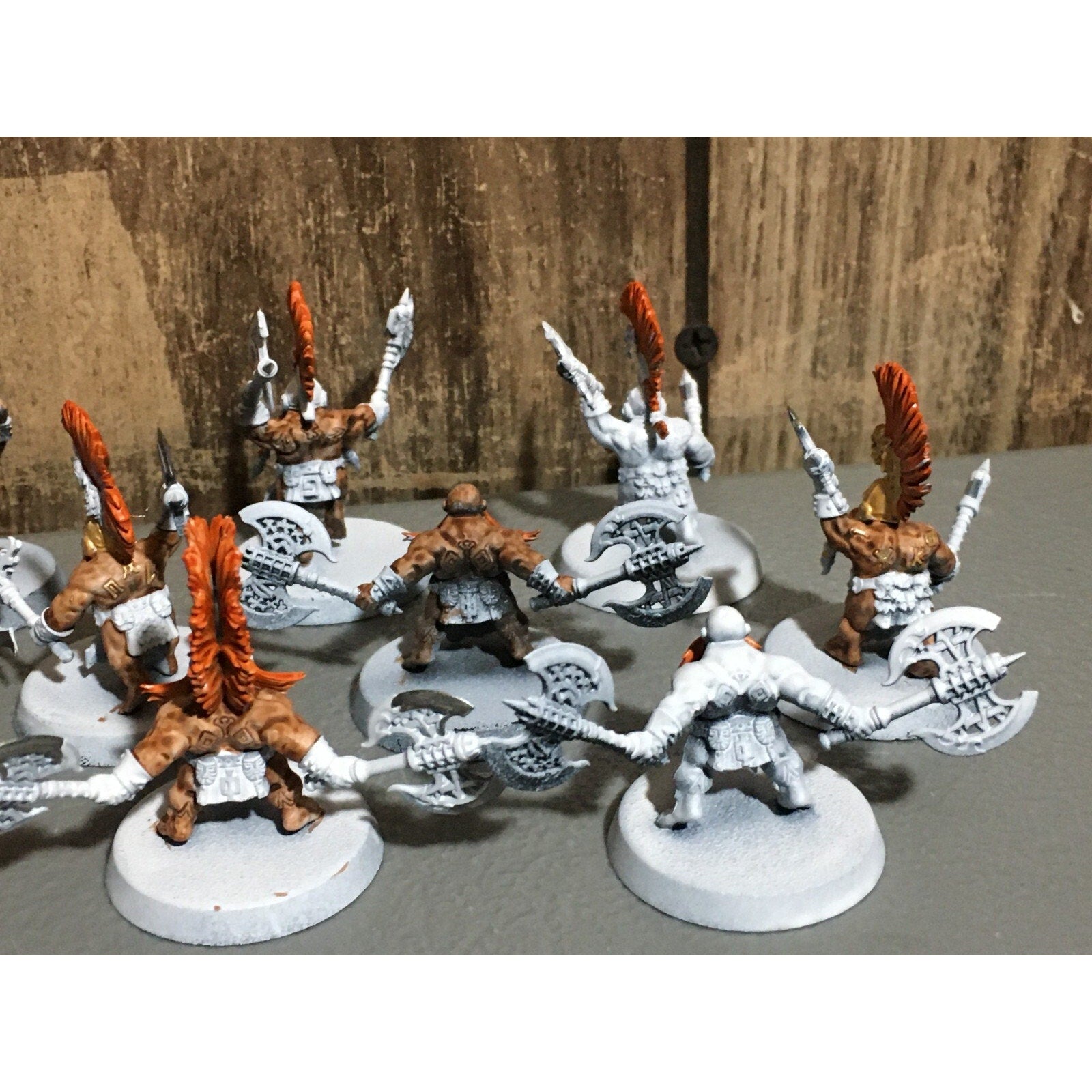 A20178 WARHAMMER FANTASY AOS FYRESLAYERS VULKITE BERZERKERS 10 PK PRIMED