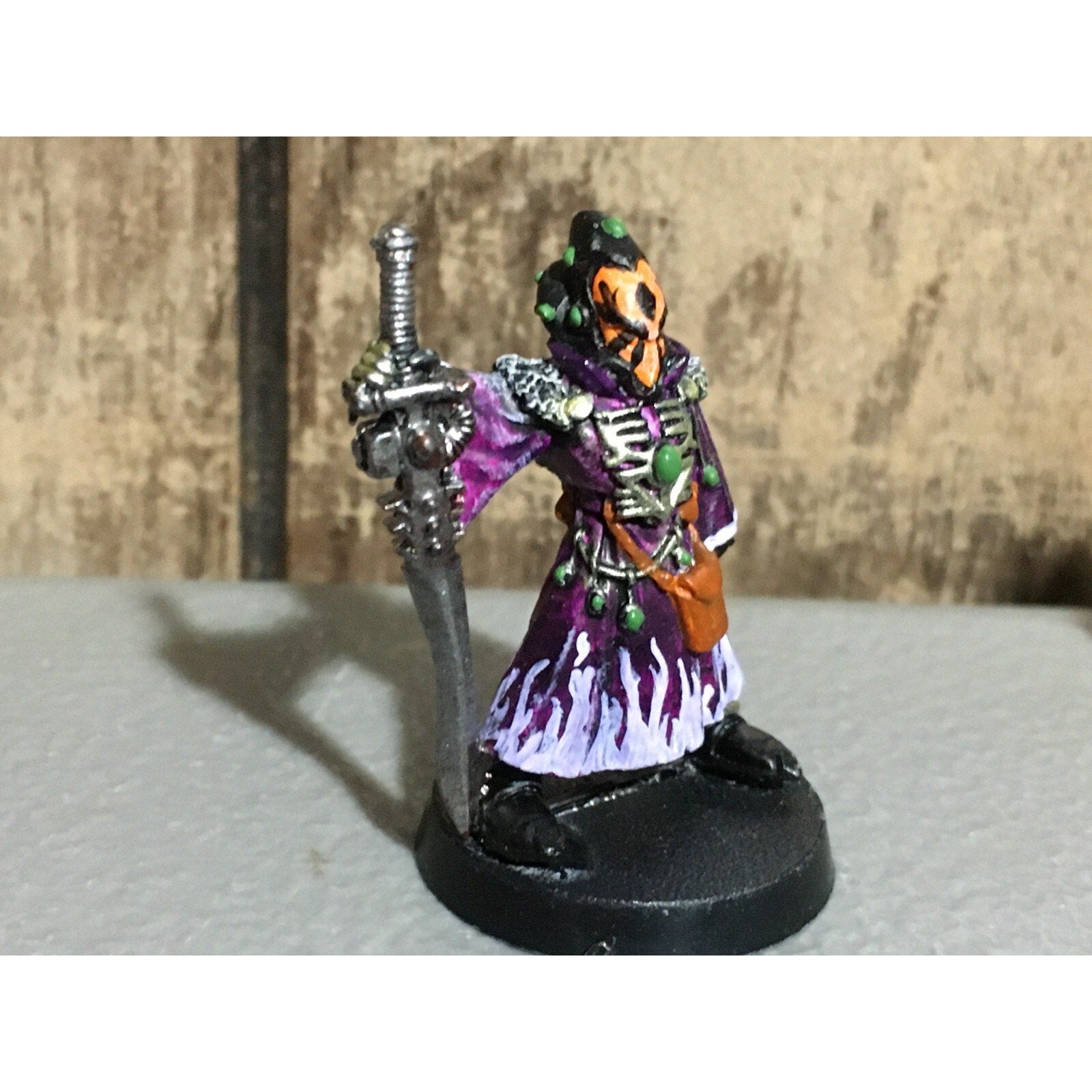 A19674 WARHAMMER 40K ELDAR CRAFTWORLDS METAL WARLOCK W SWORD OOP PAINTED