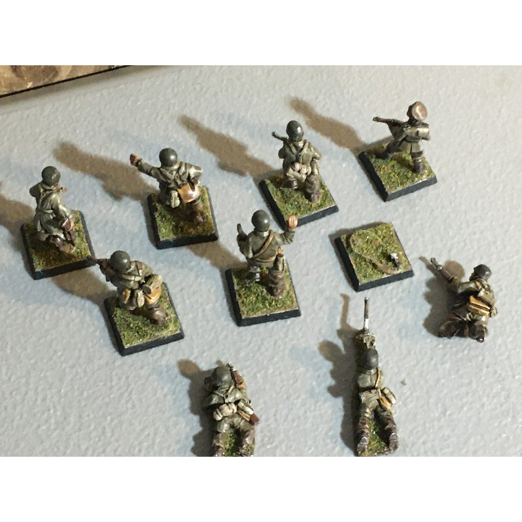 A30867 UNKNOWN METAL MINIATURES SOLDIERS INFANTRY WWII? WWI? TABLE TOP WAR GAMES