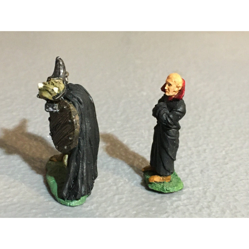 A9791 CITADEL PRE SLOTTA METAL RARE OOP ORC WARRIOR & DRACULA VAMPIRE PAINTED