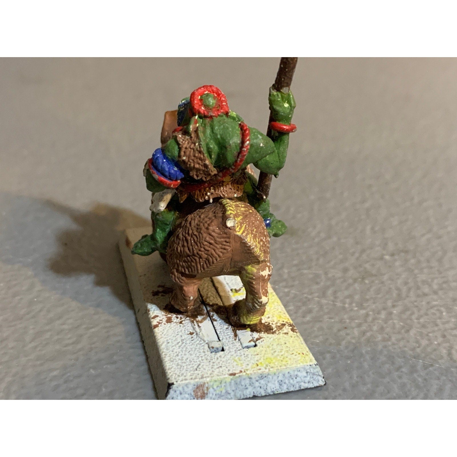 A31239 WARHAMMER FANTASY AOS METAL ORCS & GOBLINS SAVAGE BOAR RIDER INCOMPLETE
