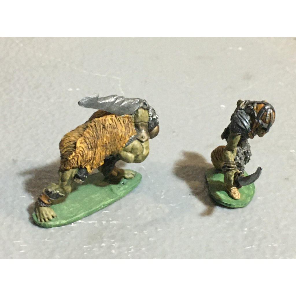 A10099 CITADEL PRE SLOTTA METAL RARE OOP ORC WARRIORS 2 PK WARHAMMER PAINTED