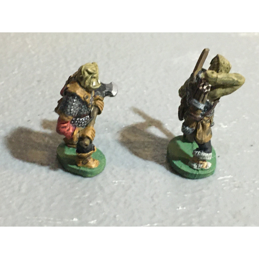 A10083 CITADEL PRE SLOTTA METAL RARE OOP ORC WARRIORS 2 PK WARHAMMER PAINTED