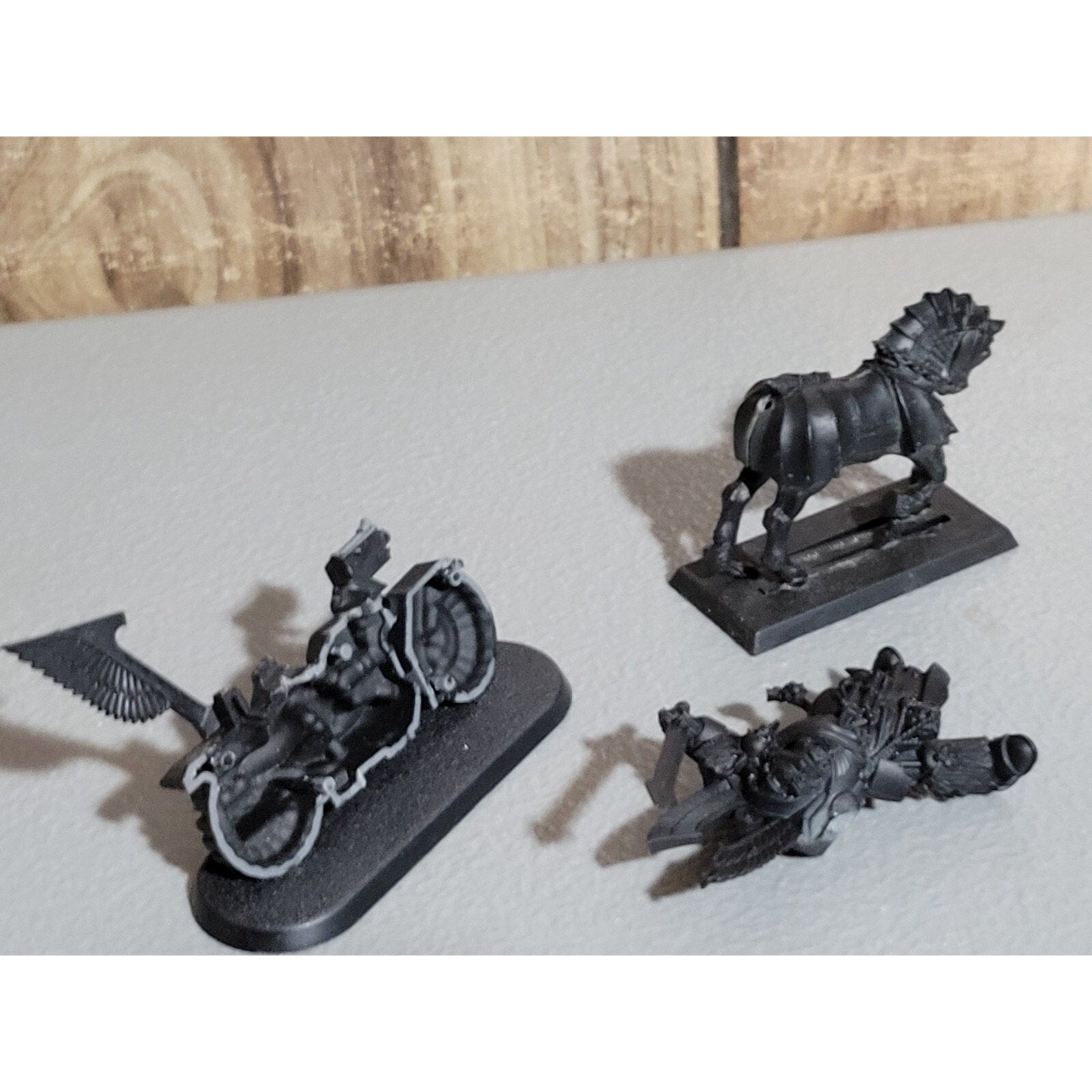A18511 WARHAMMER 40K SPACE MARINES DARK ANGELS INCOMPLETE LOT TERMINATOR BIKE