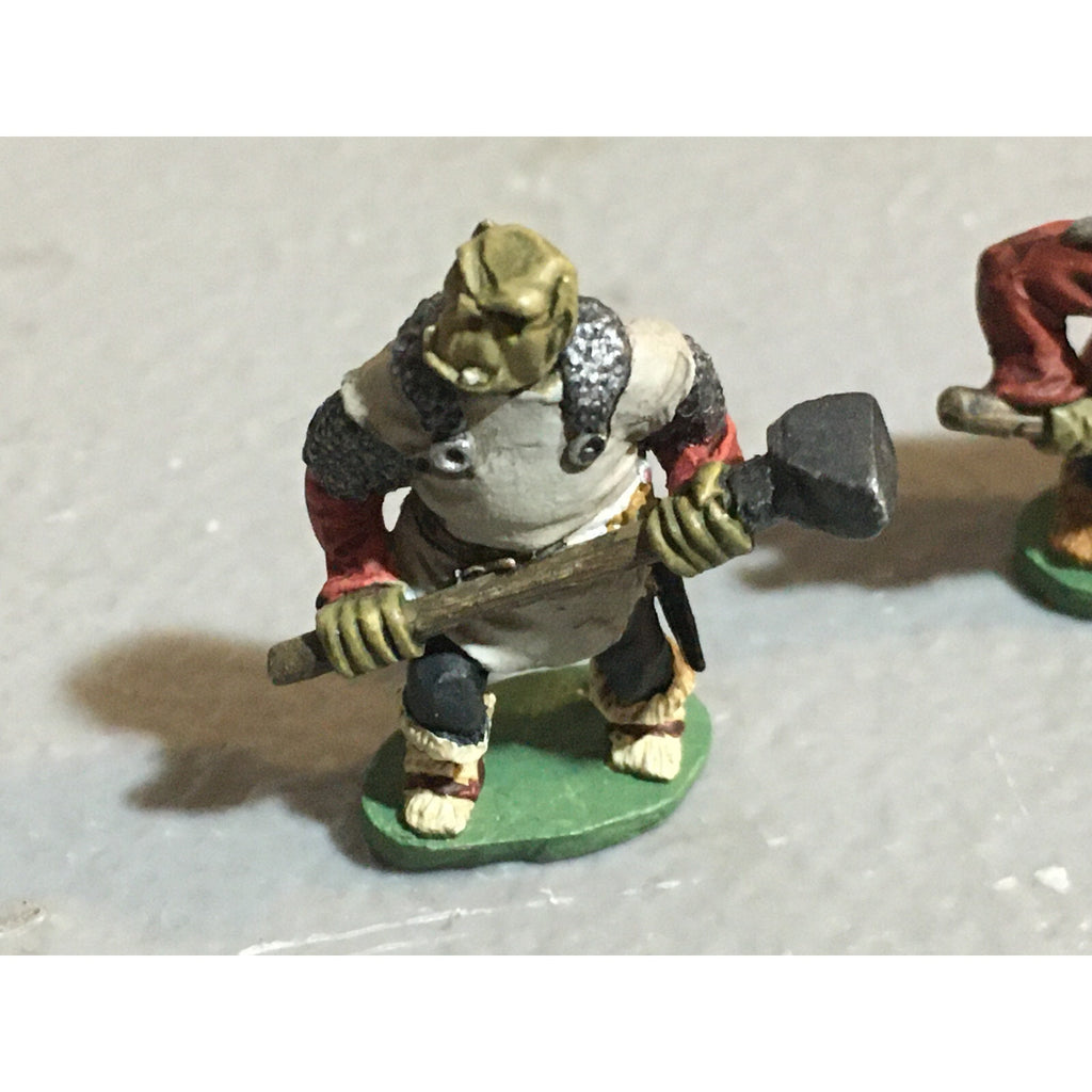 A10095 CITADEL PRE SLOTTA METAL RARE OOP ORC WARRIORS 2 PK WARHAMMER PAINTED