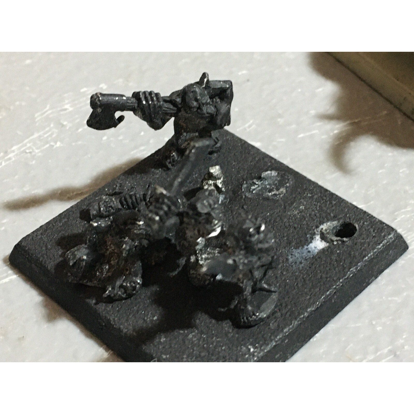 A21033 WARHAMMER FANTASY ORCS & GOBLINS METAL SNOTLING BLACK ORC BOAR