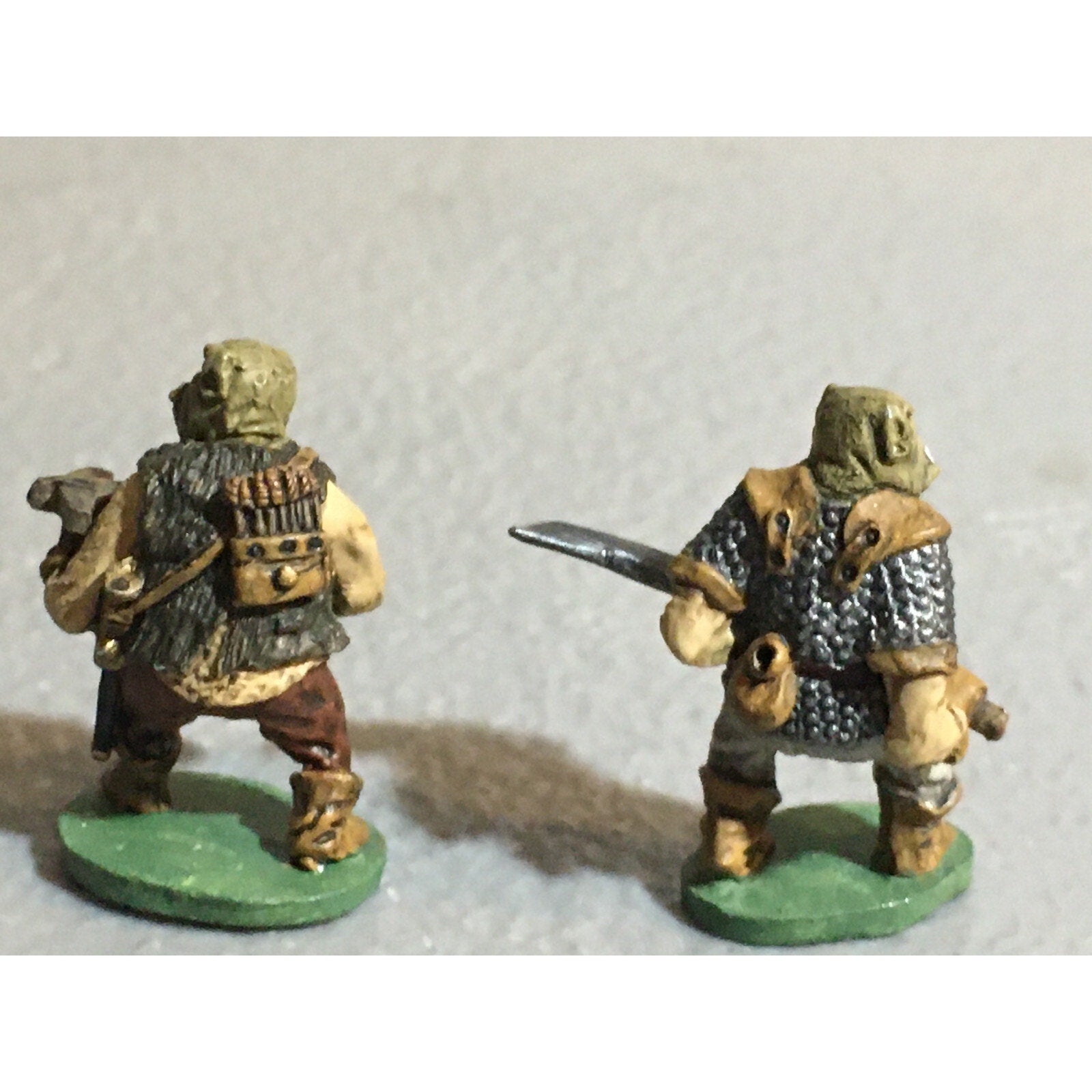 A10090 CITADEL PRE SLOTTA METAL RARE OOP ORC WARRIORS 2 PK WARHAMMER PAINTED