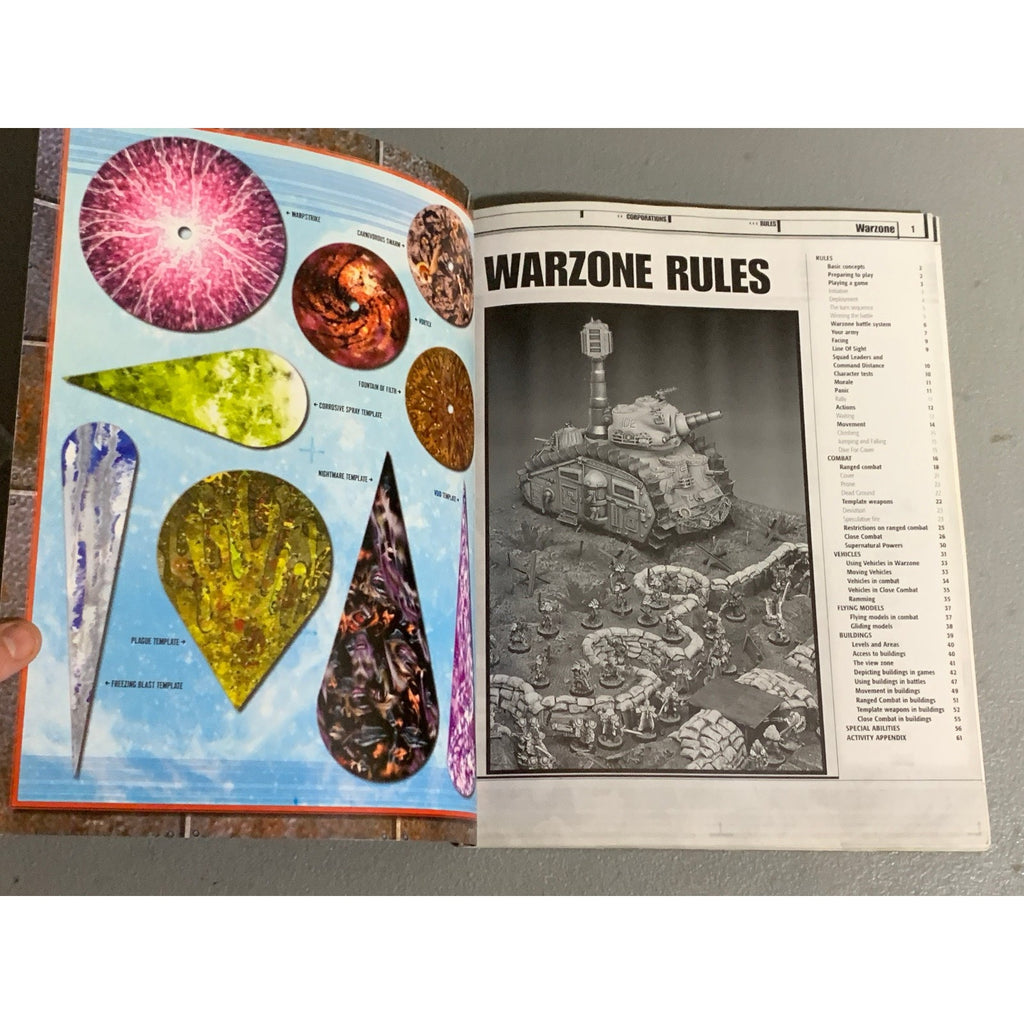 A31657 WARZONE MUTANT CHRON HHG HEARTBREAKER ARMY BOOK PLAYED THE RULES OF WAR