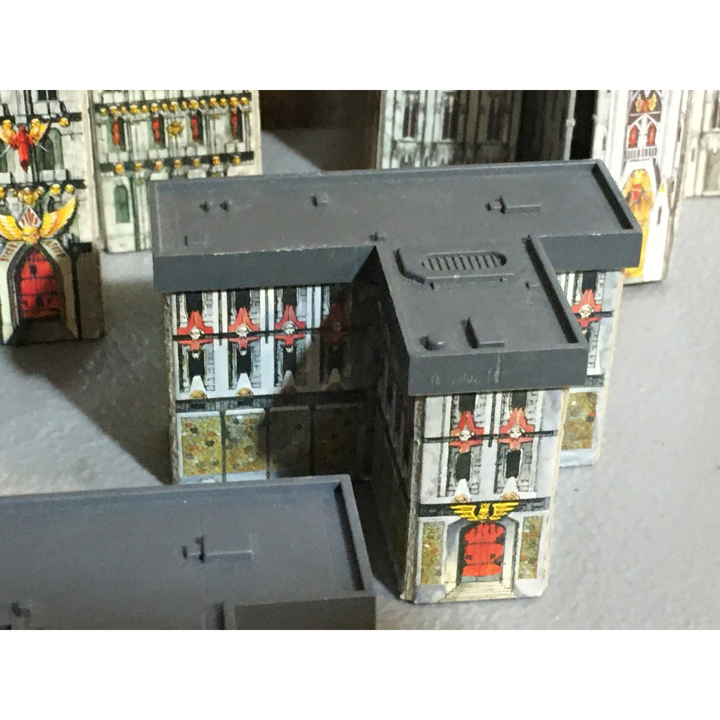 A31674 WARHAMMER EPIC 40K TERRAIN BUILDINGS PLASTIC & CARDSTOCK 6 PK