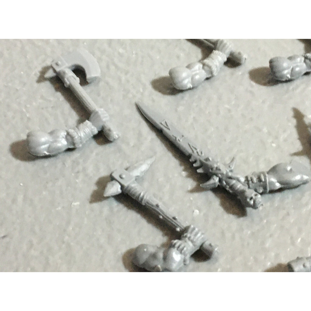 A22181 WARHAMMER FANTASY CHAOS MORTALS BITS LOT MIXED MARAUDER COMMAND & ARMS GW