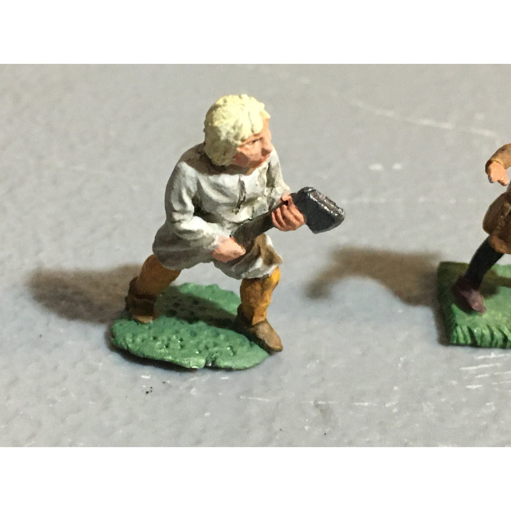 A10124 CITADEL PRE SLOTTA METAL RARE OOP HUMAN VILLAGERS PEASANTS 2 PK PAINTED