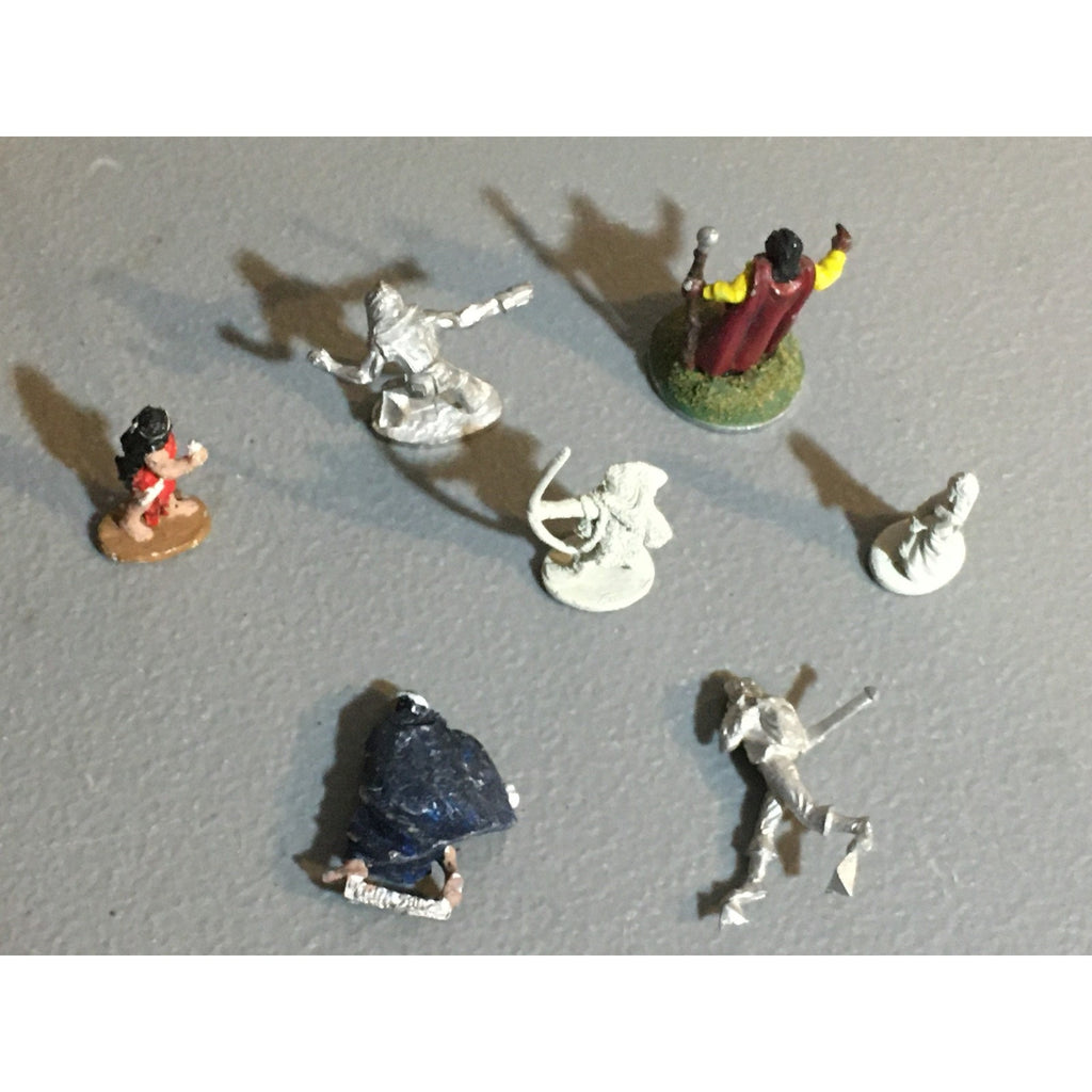 A34022 UNKNOWN METAL MINIATURES MIXED HUMAN MAGE FEMALE TABLETOP RPG