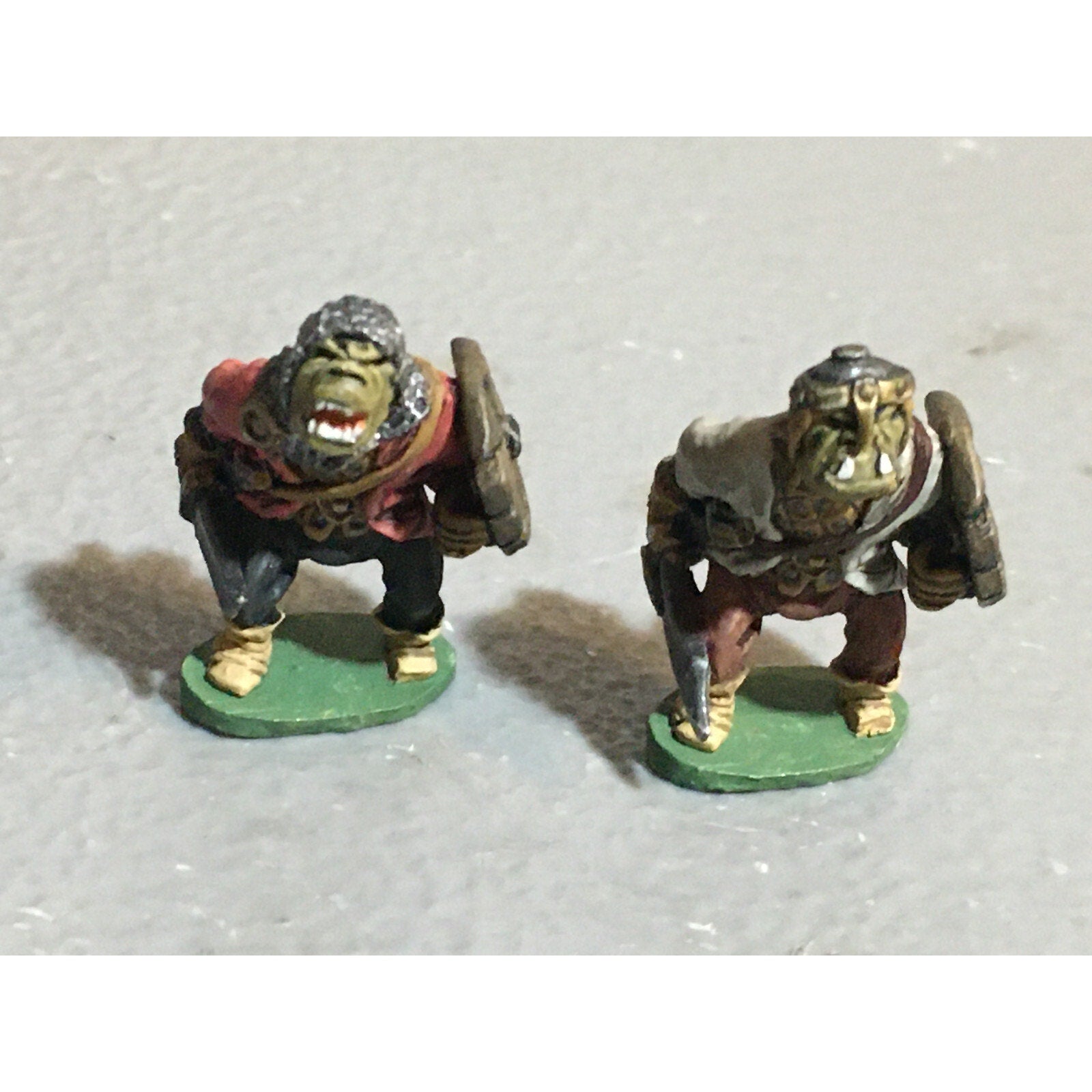 A10087 CITADEL PRE SLOTTA METAL RARE OOP ORC WARRIORS 2 PK WARHAMMER PAINTED