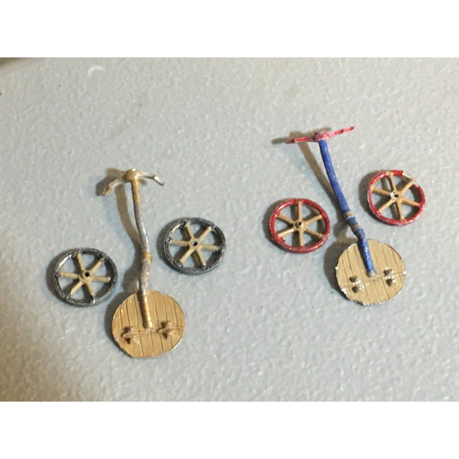 A32860 UNKNOWN METAL MINIATURES INCOMPLETE CHARIOT BITS LOT TABLETOP RPG