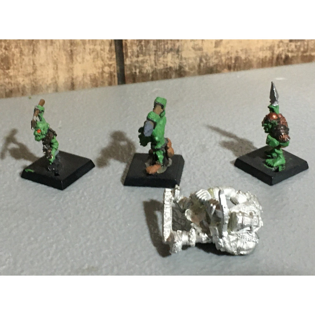 A21423 WARHAMEMR METAL OOP ORCS & GOBLINS UNKNOWN 4 PK RUGLUD ARMOURED