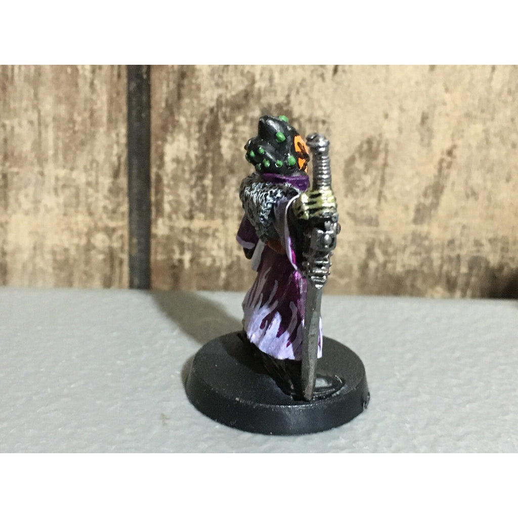 A19674 WARHAMMER 40K ELDAR CRAFTWORLDS METAL WARLOCK W SWORD OOP PAINTED