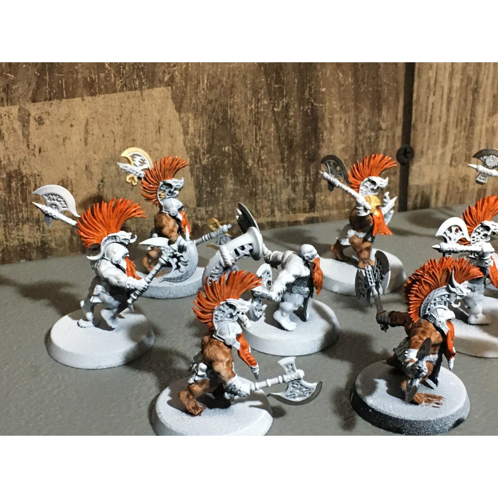 A20180 WARHAMMER FANTASY AOS FYRESLAYERS VULKITE BERZERKERS 10 PK PRIMED