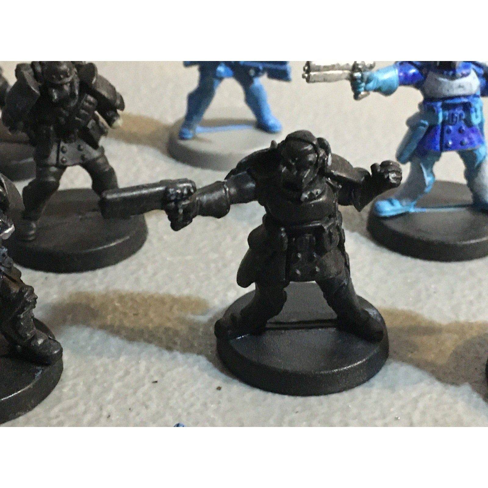 A32585 UNKNOWN PLASTIC MINIATURES BITS & INCOMPLETE LOT SPACE SOLDIER SCI-FI