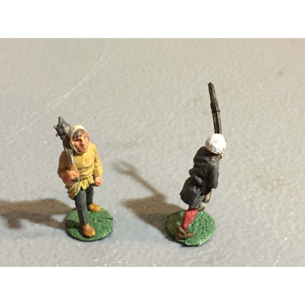 A10129 CITADEL PRE SLOTTA METAL RARE OOP HUMAN FARMERS VILLAGERS 2 PK PAINTED