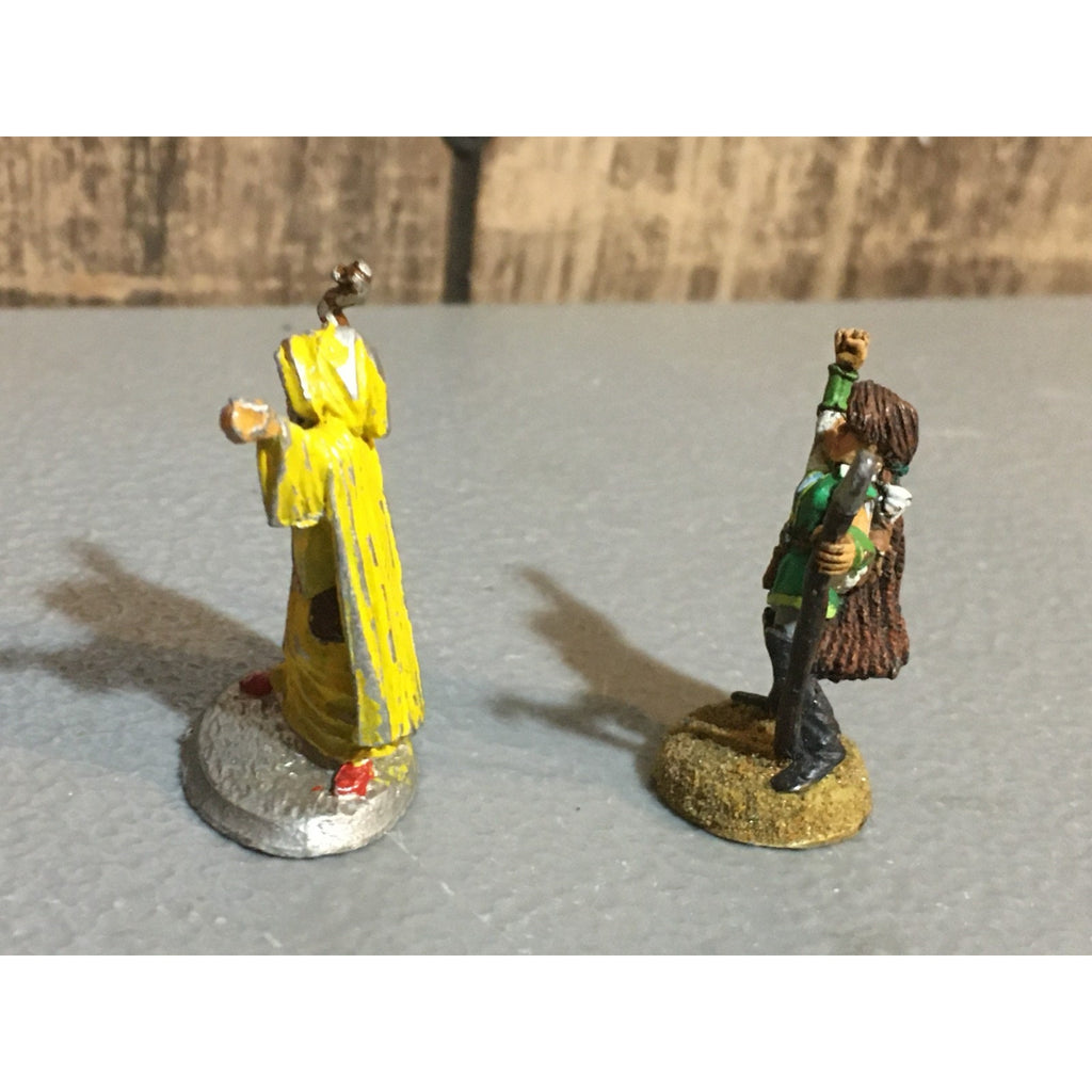 A24864 UNBRANDED METAL TABLETOP OLD OOP D&D FANTASY MAGES WIZARDS MINIATURES