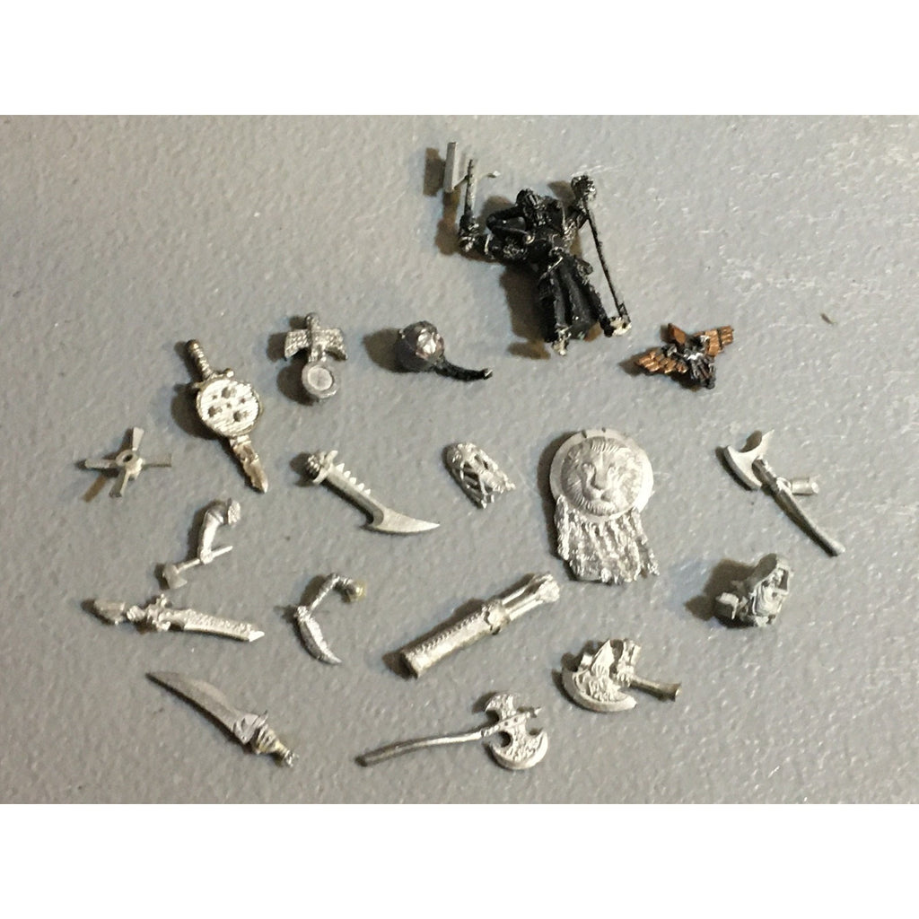 A32544 UNKNOWN MINIATURES ALL METAL BITS & INCOMPLETE LOT FANTASY