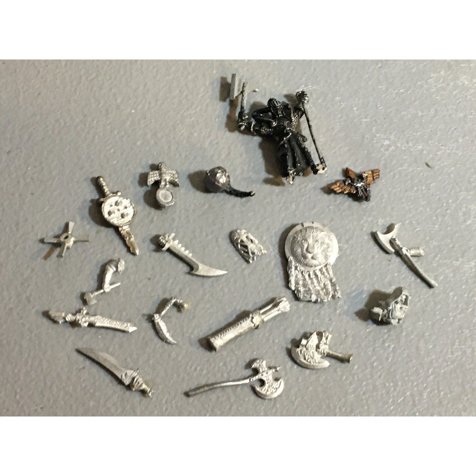 A32544 UNKNOWN MINIATURES ALL METAL BITS & INCOMPLETE LOT FANTASY
