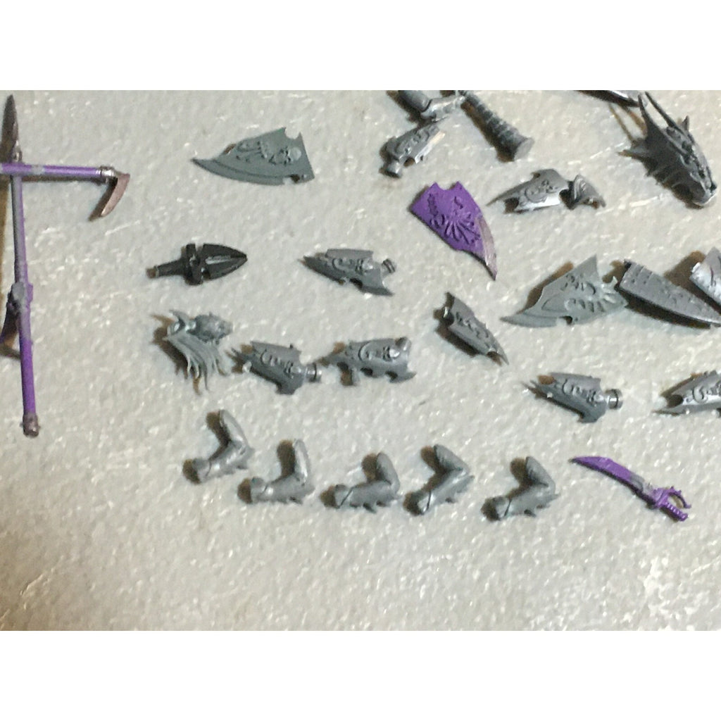 A18545 WARHAMMER FANTASY AOS MIXED BITS LOT OGRE ORC DARK ELVES DWARFS GW
