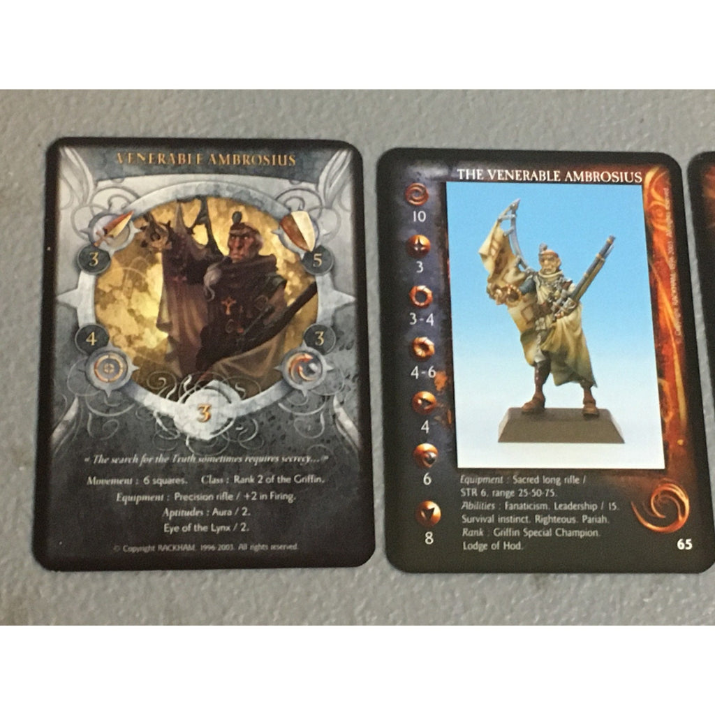 A32710 RACKHAM CONFRONTATION GRIFFINS VENERABLE AMBROSIUS METAL TABLETOP
