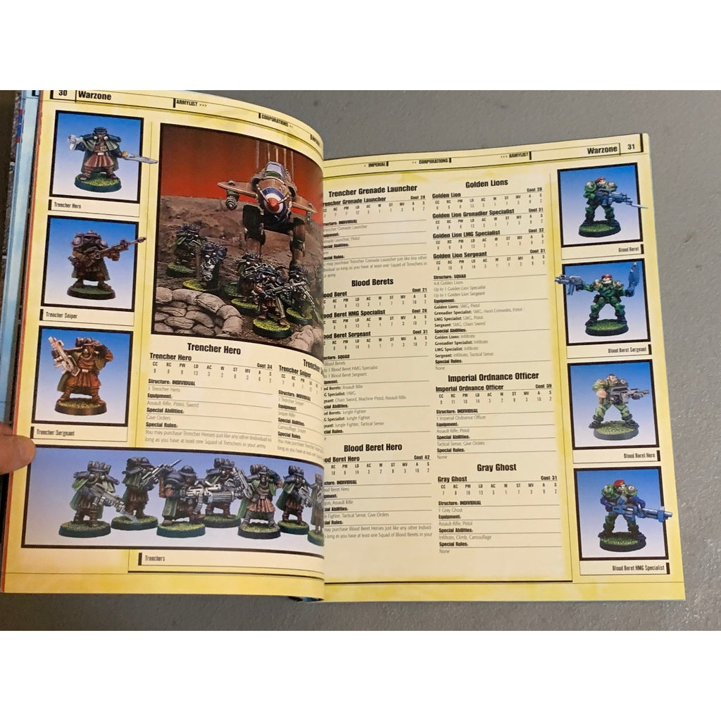 A31648 WARZONE MUTANT CHRONI HHG HEARTBREAKER ARMY BOOK PLAYED THE FORCES OF WAR