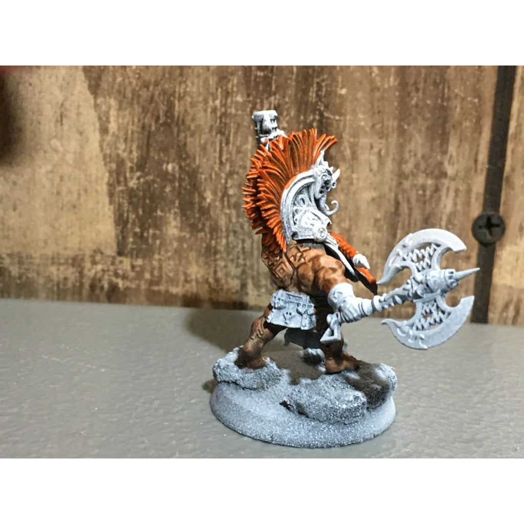 A20168 WARHAMMER FANTASY AOS FYRESLAYERS BATTLESMITH PRIMED CUSTOM NO BANNER