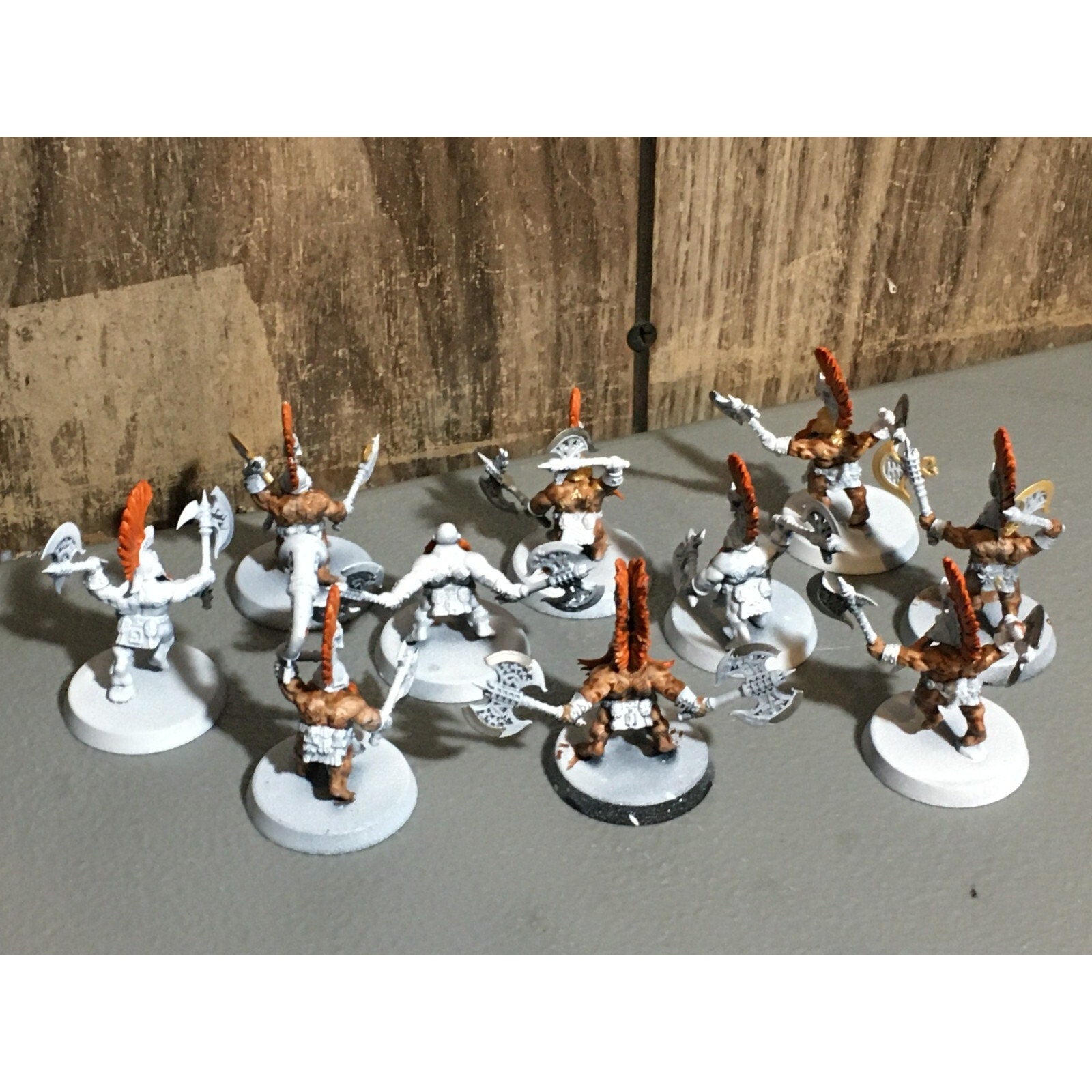 A20180 WARHAMMER FANTASY AOS FYRESLAYERS VULKITE BERZERKERS 10 PK PRIMED
