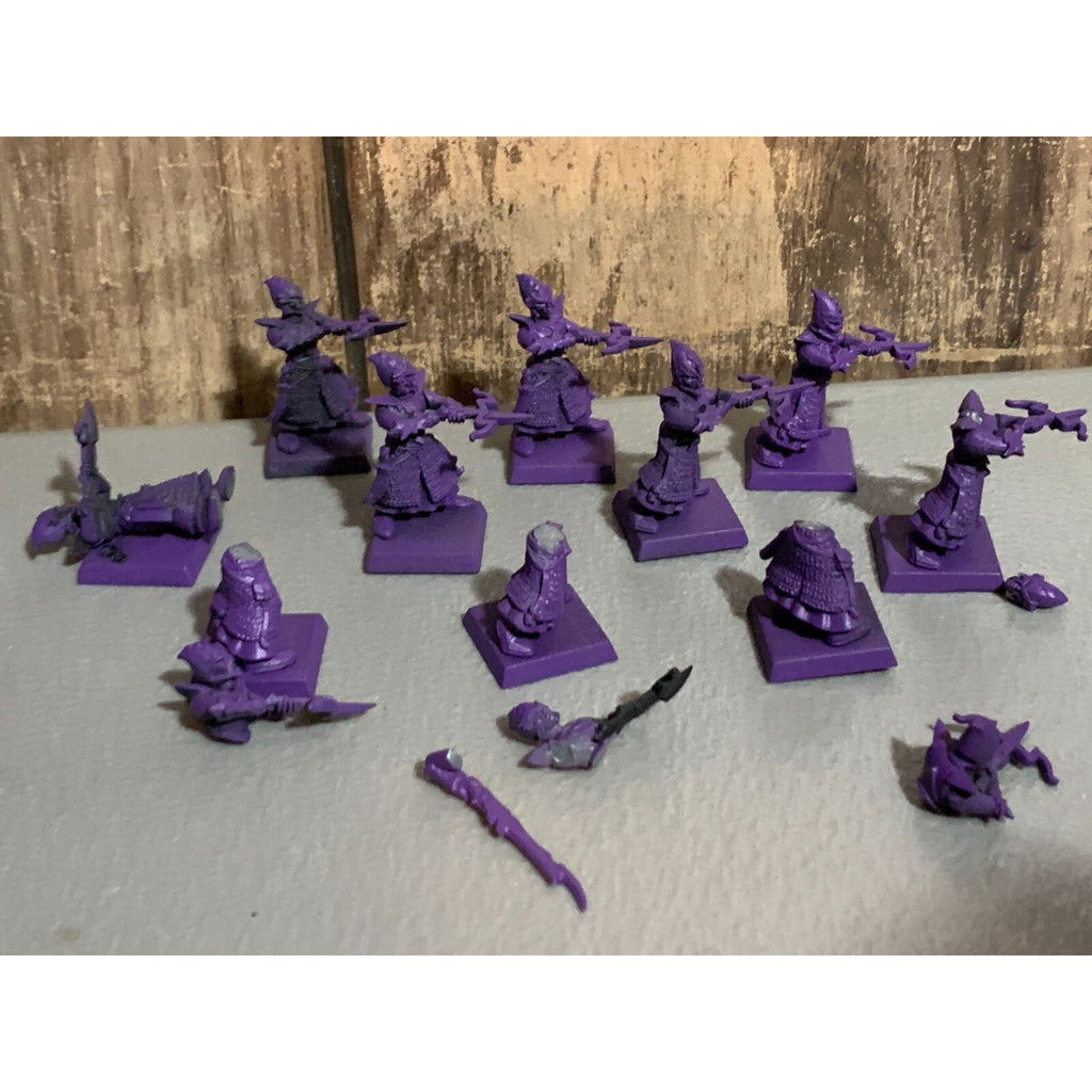 A16905 WARHAMMER AOS FANTASY DARK ELVES CROSSBOWMEN 10 PACK MISS GW