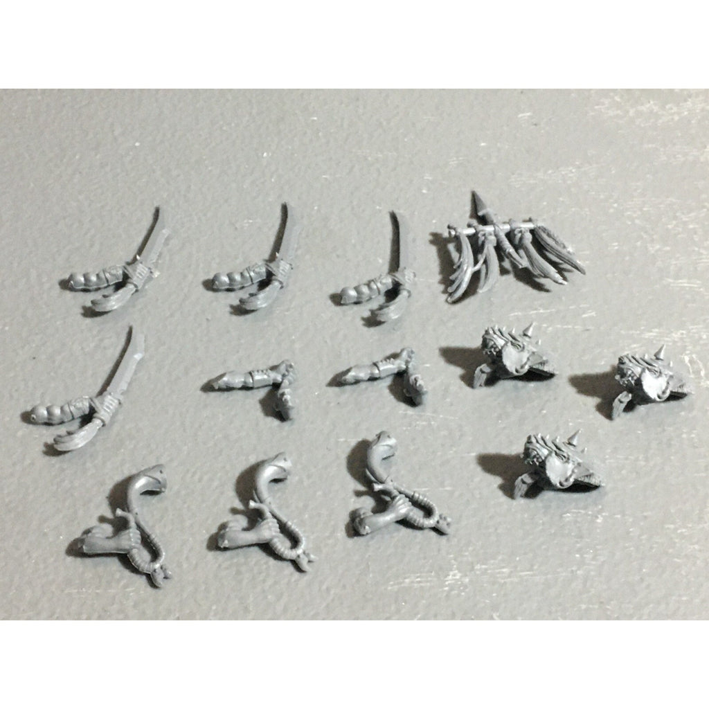A22631 WARHAMMER FANTASY ORCS & GOBLINS BITS LOT GOBLIN WOLF RIDER ARMS GW