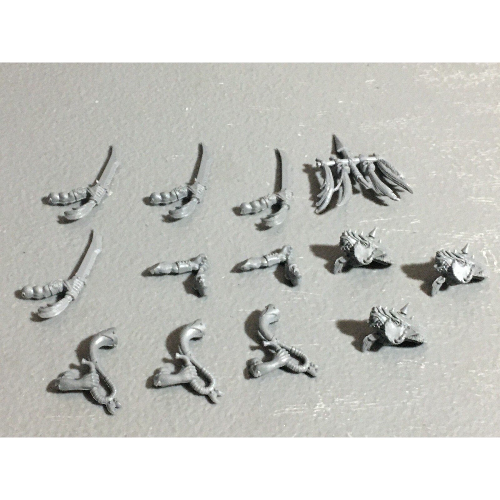 A22631 WARHAMMER FANTASY ORCS & GOBLINS BITS LOT GOBLIN WOLF RIDER ARMS GW
