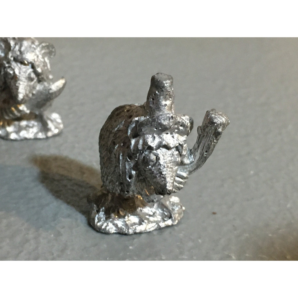 A32864 UNKNOWN METAL MINIATURES RATMEN 5 PK WARRIOR MAGE TABLETOP RPG