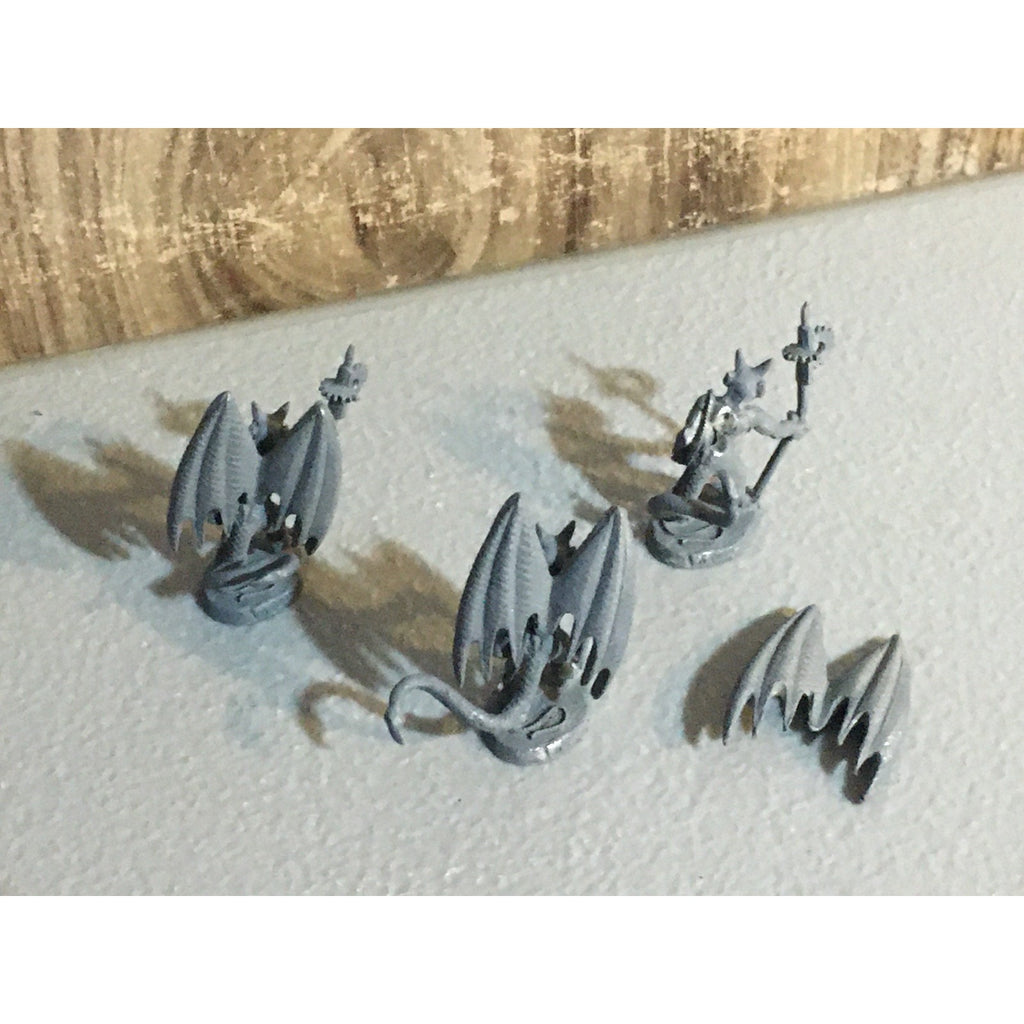 A32616 RAL PARTHA MINIATURES METAL MONSTERS 3 PK DEMON IMP 1 BROKE WEAPON D&D