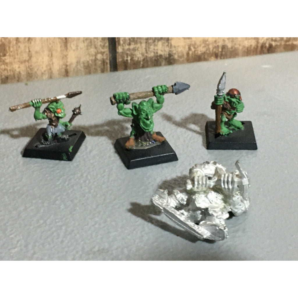 A21423 WARHAMEMR METAL OOP ORCS & GOBLINS UNKNOWN 4 PK RUGLUD ARMOURED