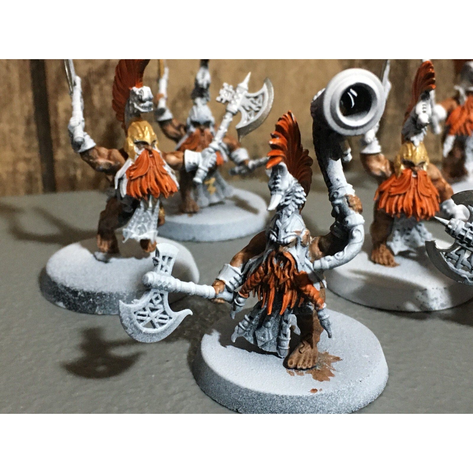 A20178 WARHAMMER FANTASY AOS FYRESLAYERS VULKITE BERZERKERS 10 PK PRIMED