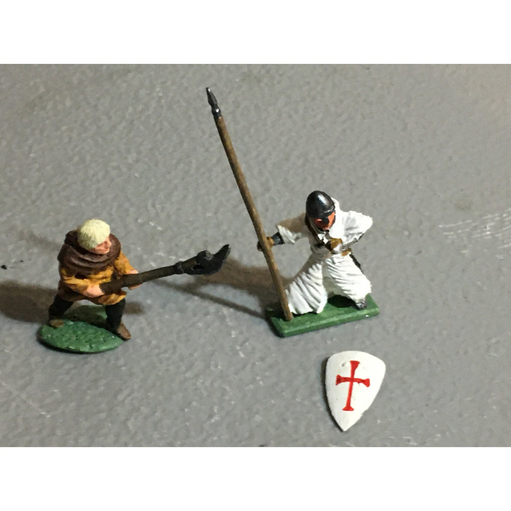 A10189 CITADEL PRE SLOTTA METAL RARE OOP HUMAN KNIGHTS 2 PK WARHAMMER PAINTED