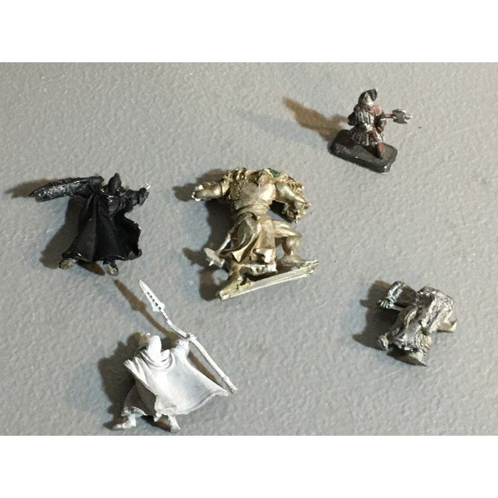 A32530 UNKNOWN METAL MINIATURES INCOMPLETE LOT WARRIOR ELF OGRE ORC DWARF