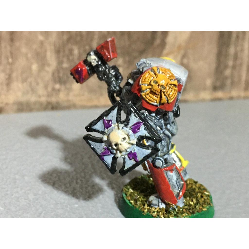 A20729 WARHAMMER 40K METAL SPACE MARINES ROGUE TRADER TERMINATOR HAMMER SHIELD