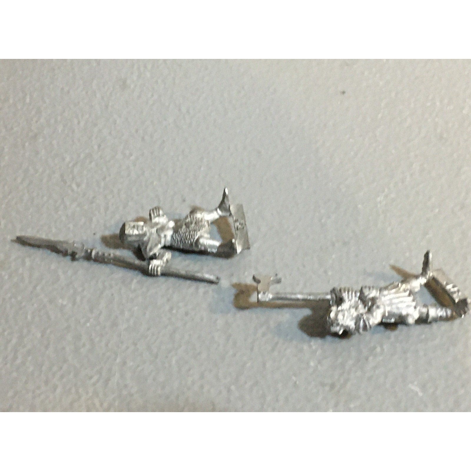 A33781 WARHAMMER CITADEL FANTASY WOOD ELVES METAL 1987 2 PK AXE SPEAR GW