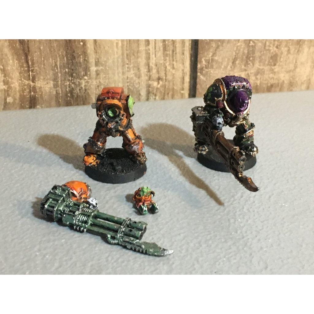 A24771 WARHAMMER 40K CHAOS SPACE MARINES METAL 2 PK TERMINATORS MISS LEFT ARMS