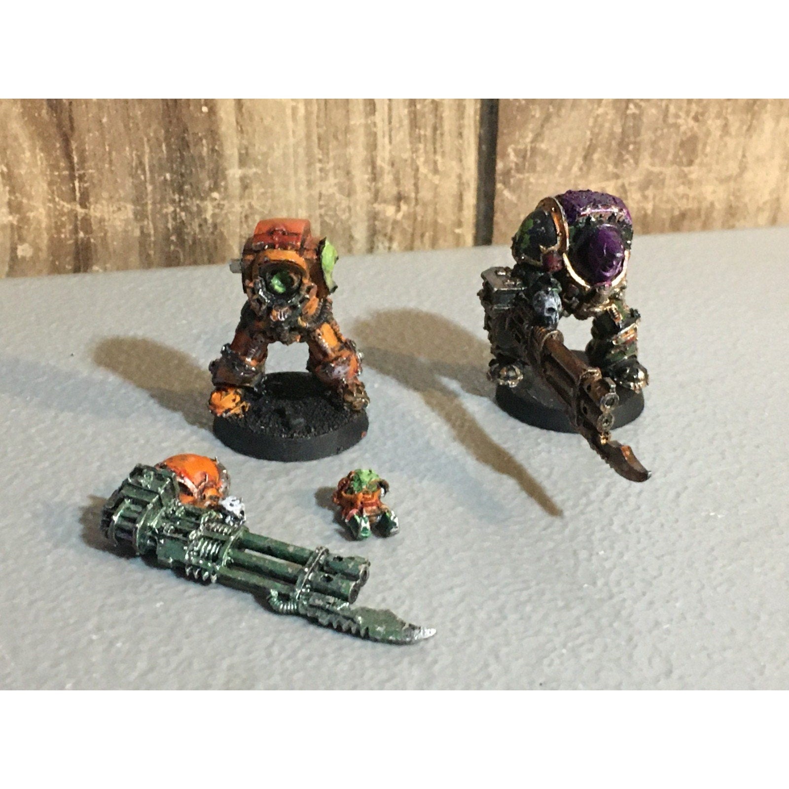 A24771 WARHAMMER 40K CHAOS SPACE MARINES METAL 2 PK TERMINATORS MISS LEFT ARMS