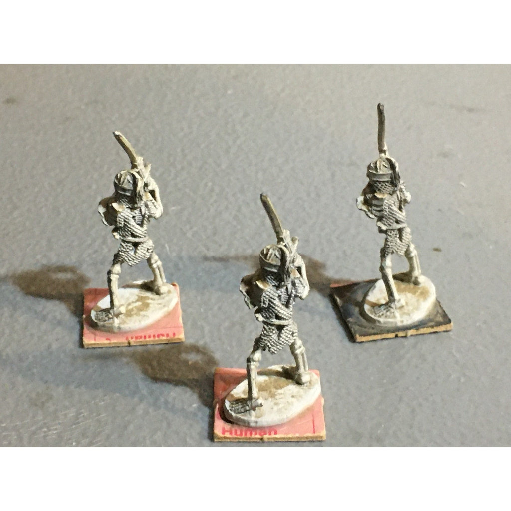 A32384 RAL PARTHA METAL MINIATURES SKELETON WARRIOR KNIGHT 3 PK TABLETOP WAR