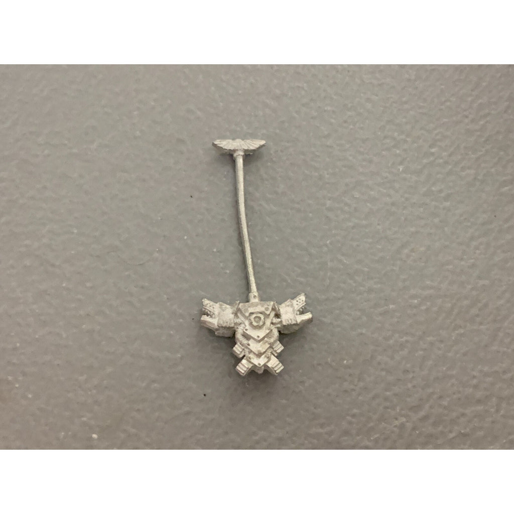 A17724 WARHAMMER 40K SPACE MARINES WOLVES METAL BANNER BACKPACK GW OOP