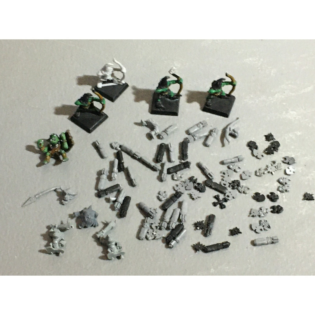 A22311 WARHAMMER FANTASY ORCS & GOBLINS BITS LOT GOBLIN ARCHER GAMES WORKSHOP GW