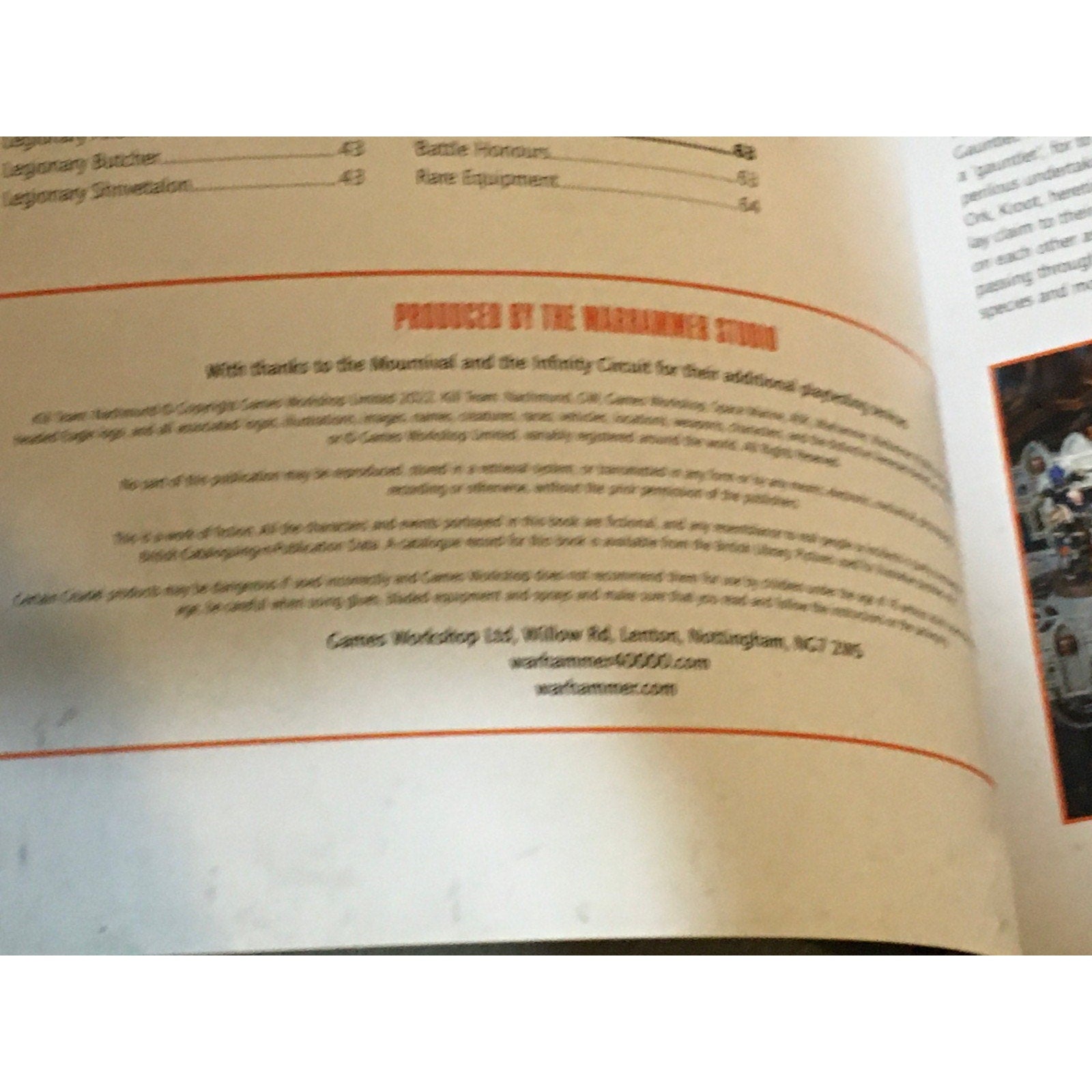 BOOK WARHAMMER 40K KILL TEAM NACHMUND & CHALNATH SOFTBACK SB USED GW